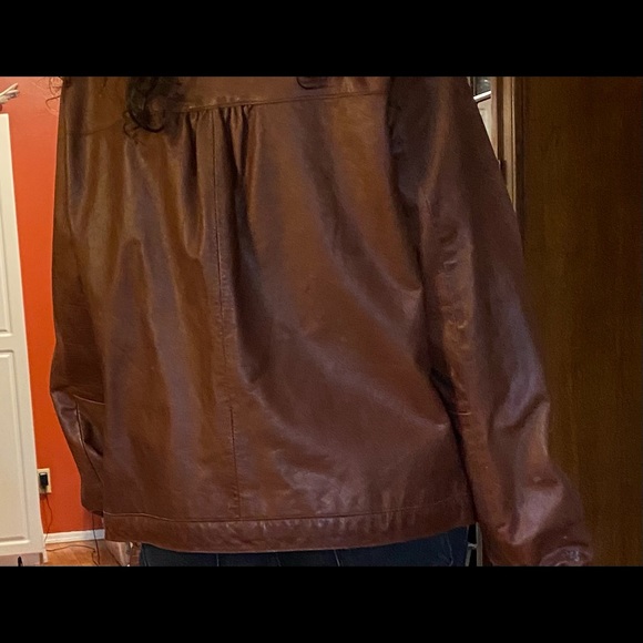 VINTAGE LEATHER JACKET 🧥 NWOT - Picture 5 of 12